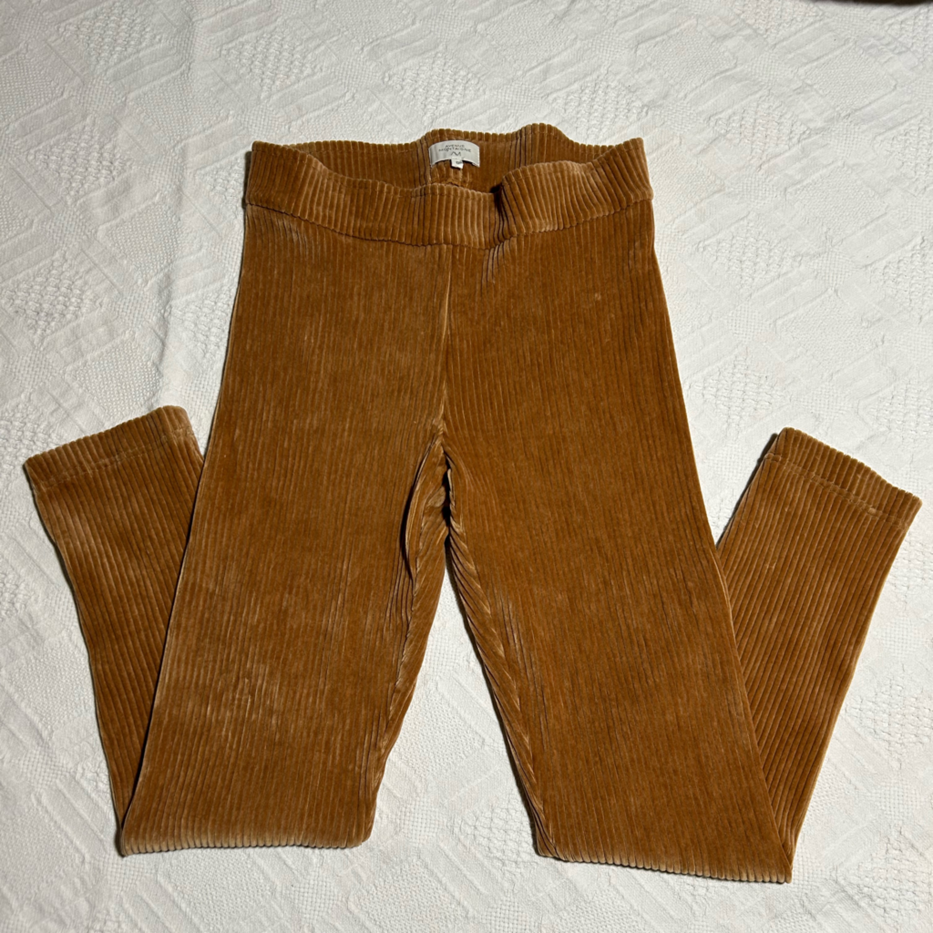 Avenue Montaigne Joelle Stretch Corduroy Pull On Pant Leggings Size 8